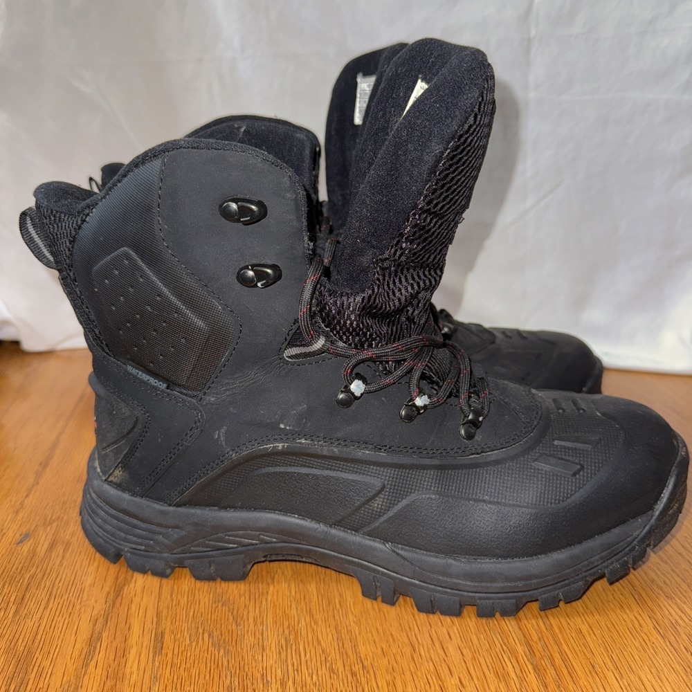 Nortiv8 Thinsulate Men's Boots Waterproof Hiking Construction Sz 12 Black